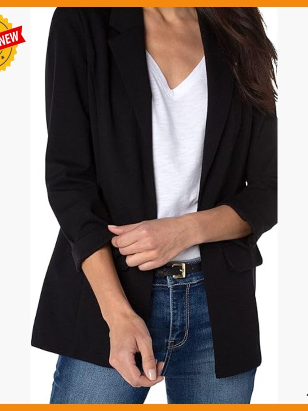 Super Stretch Ponte Blazer Boyfriend Fit Princess Dart Pockets